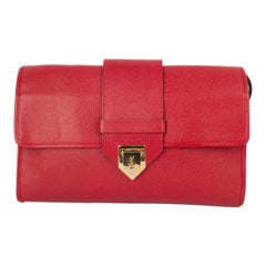 Yves Saint Laurent Rote Ledertasche