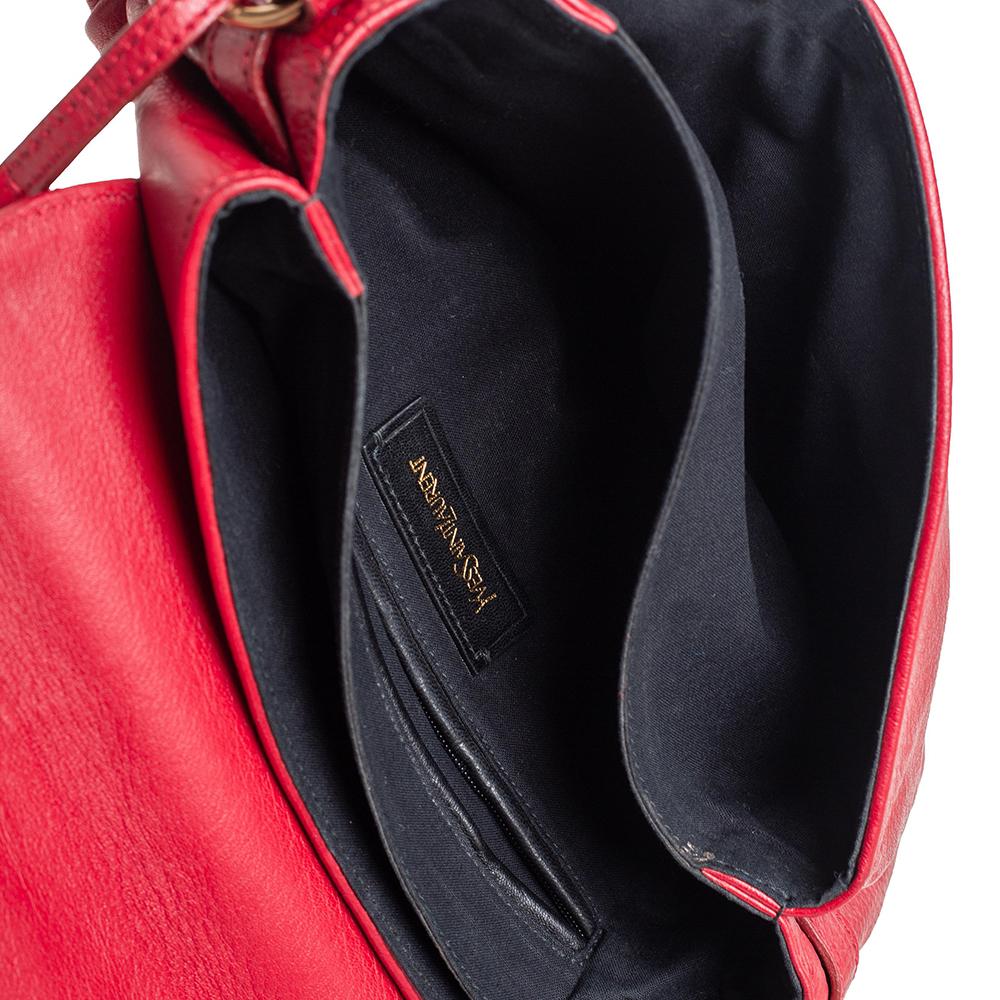 Yves Saint Laurent Red Leather Dandy Shoulder Bag 5