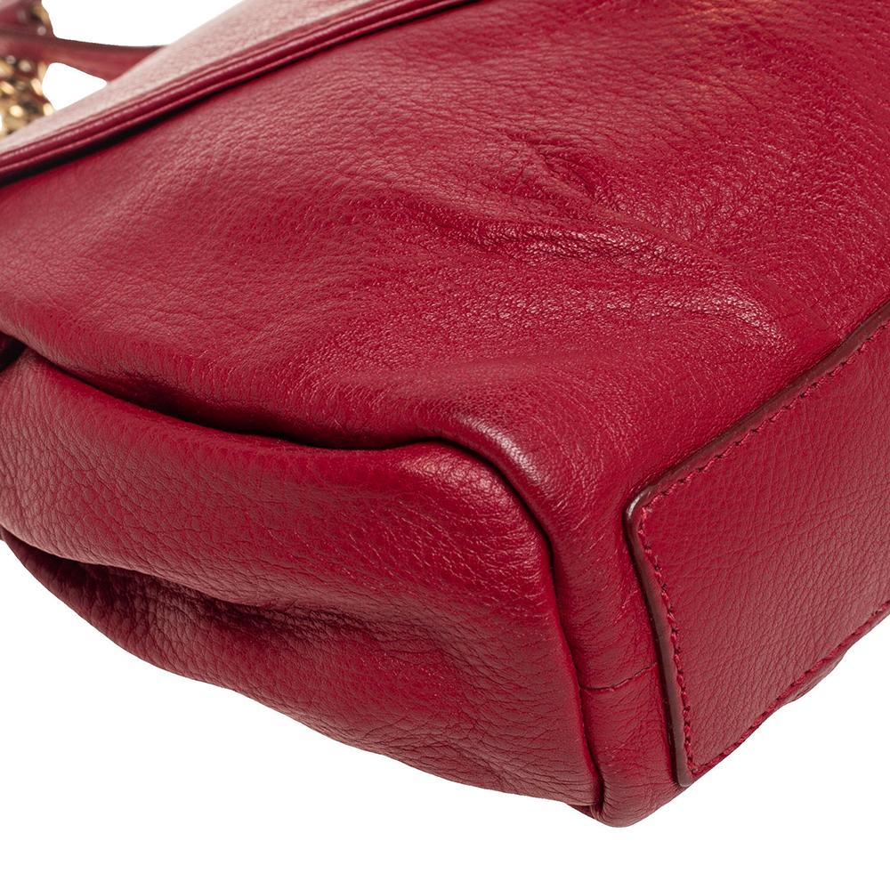 Yves Saint Laurent Red Leather Dandy Shoulder Bag 6
