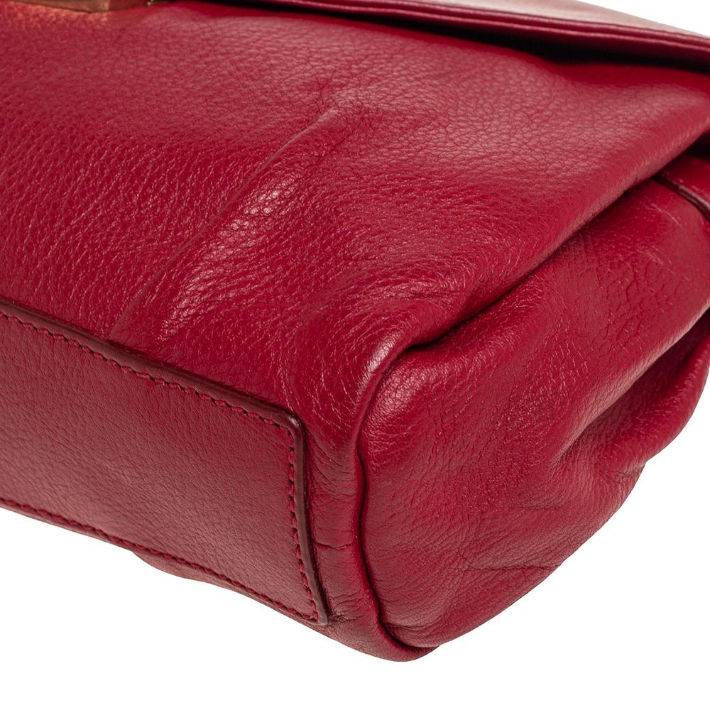 Yves Saint Laurent Red Leather Dandy Shoulder Bag 7
