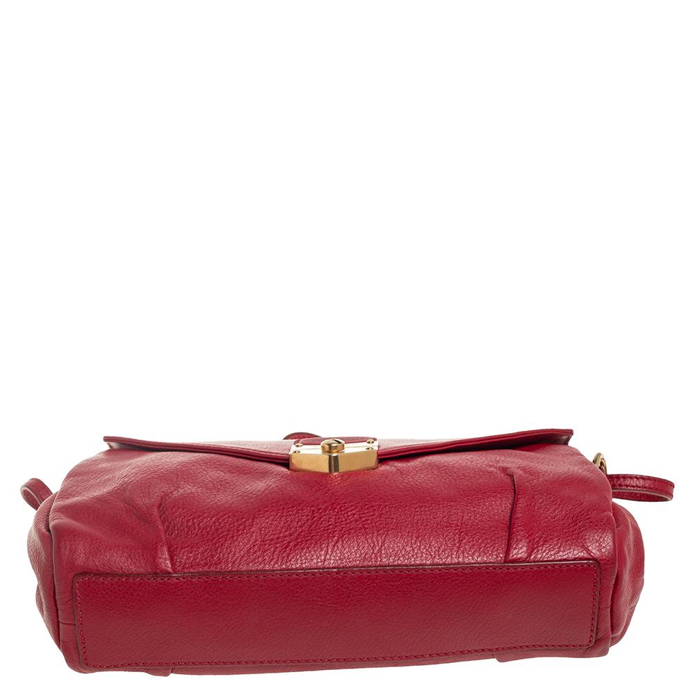 Yves Saint Laurent Red Leather Dandy Shoulder Bag 2