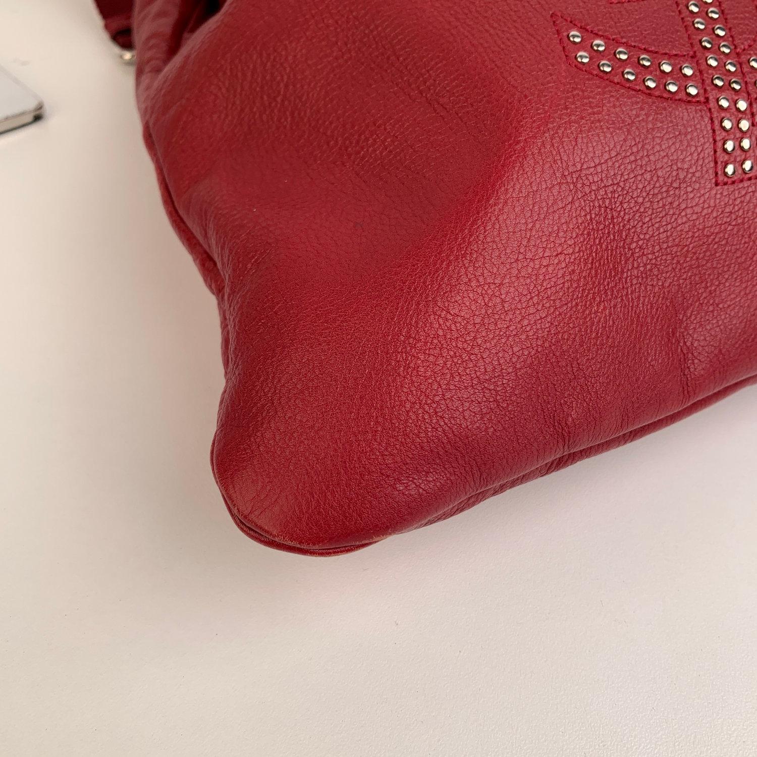 Yves Saint Laurent Red Leather Small Kahala Sac Tote Bag 2