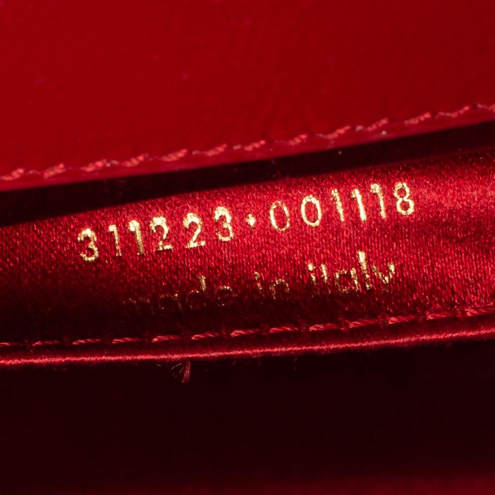 Yves Saint Laurent Red Patent Leather Belle De Jour Clutch 3