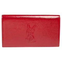 Yves Saint Laurent Red Patent Leather Belle De Jour Clutch