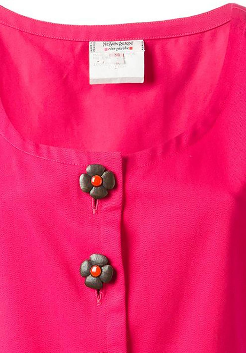 Yves Saint Laurent Red Pink Top 1
