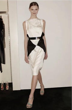 Yves Saint Laurent Resort 2008 Stefano Pilati Rorschach Print Silk Dress