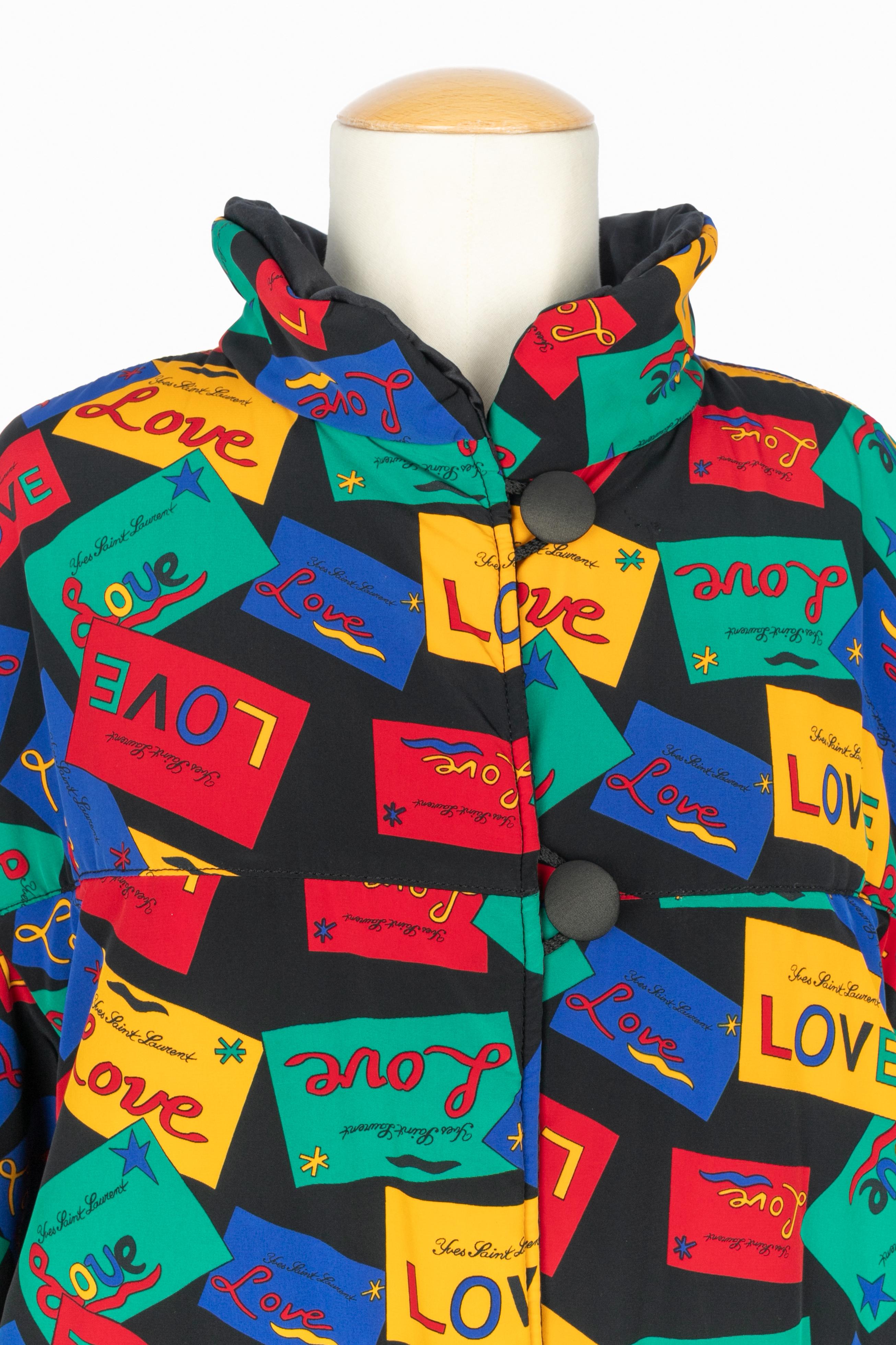 Blu Yves Saint Laurent reversible coat in vendita