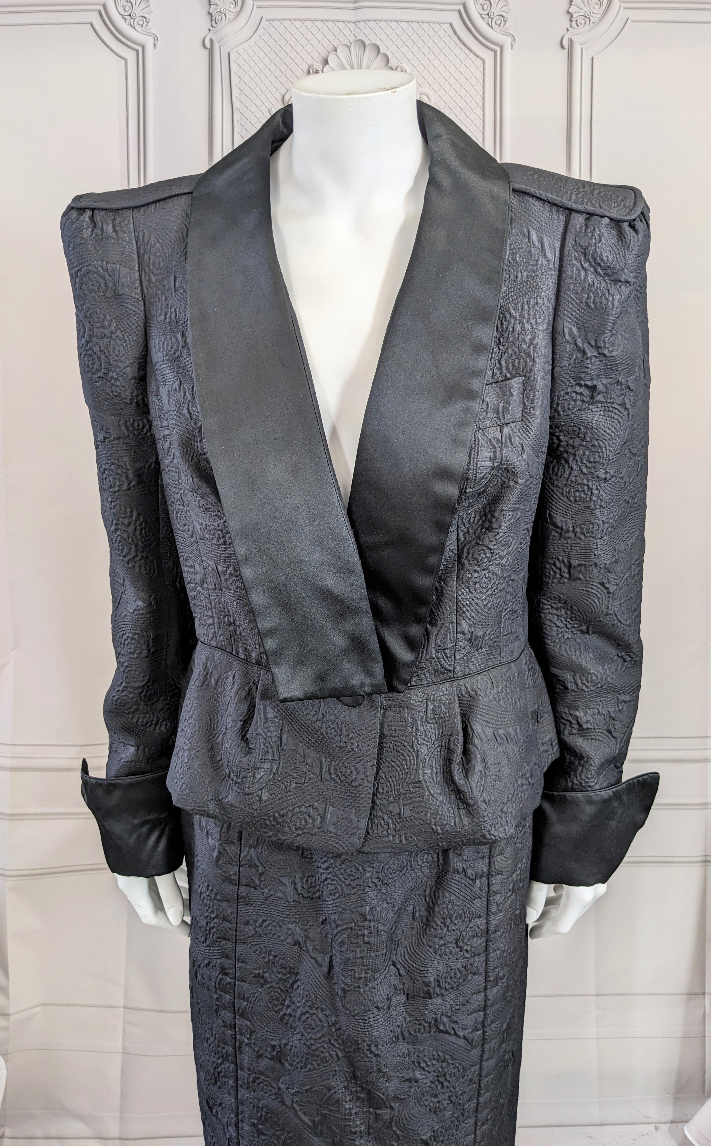Black Yves Saint Laurent RG by Tom Ford Chinese Collection Suit F/W 2004 For Sale