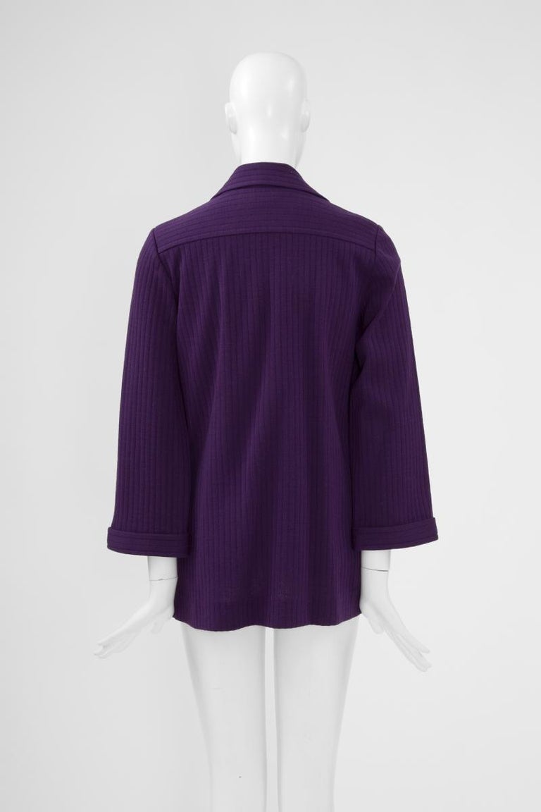 Yves Saint Laurent Ribbed Blazer Jacket, Fall-Winter 1973 For Sale at ...