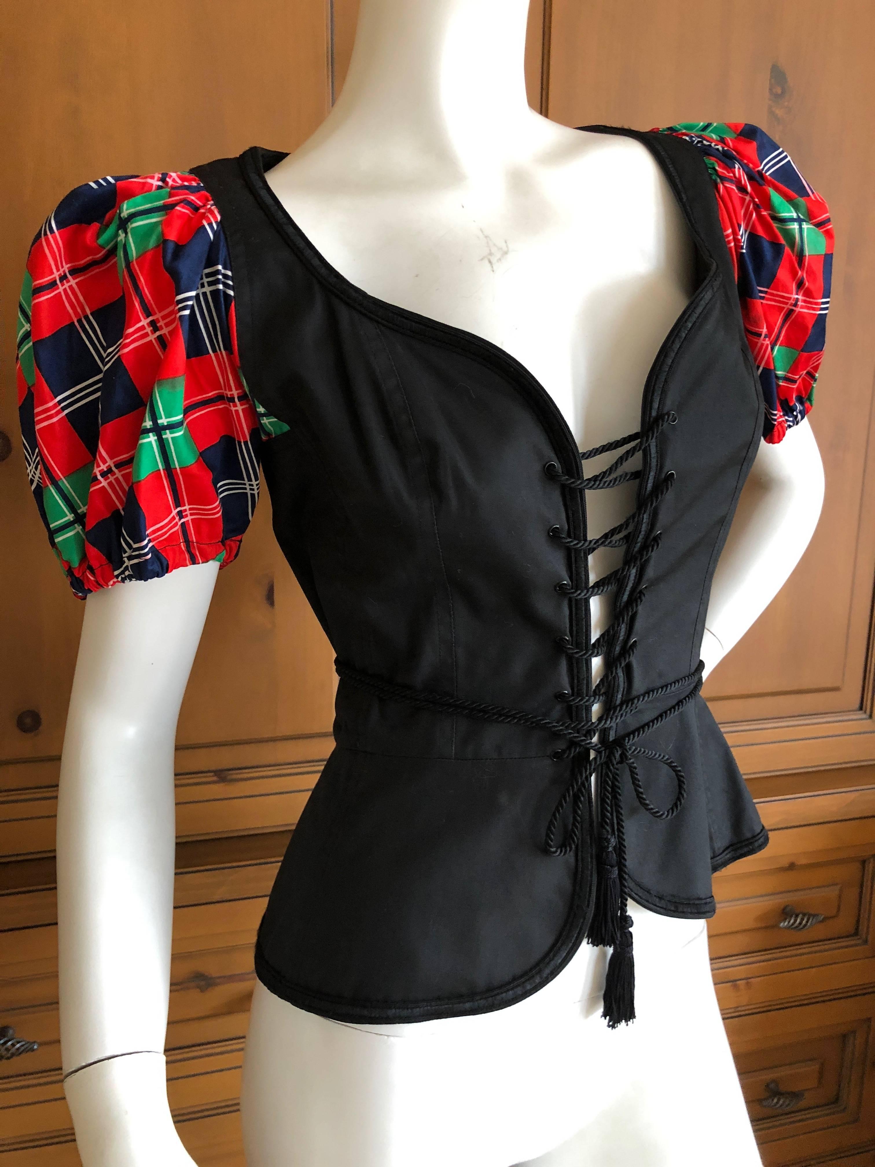 peasant blouse with corset