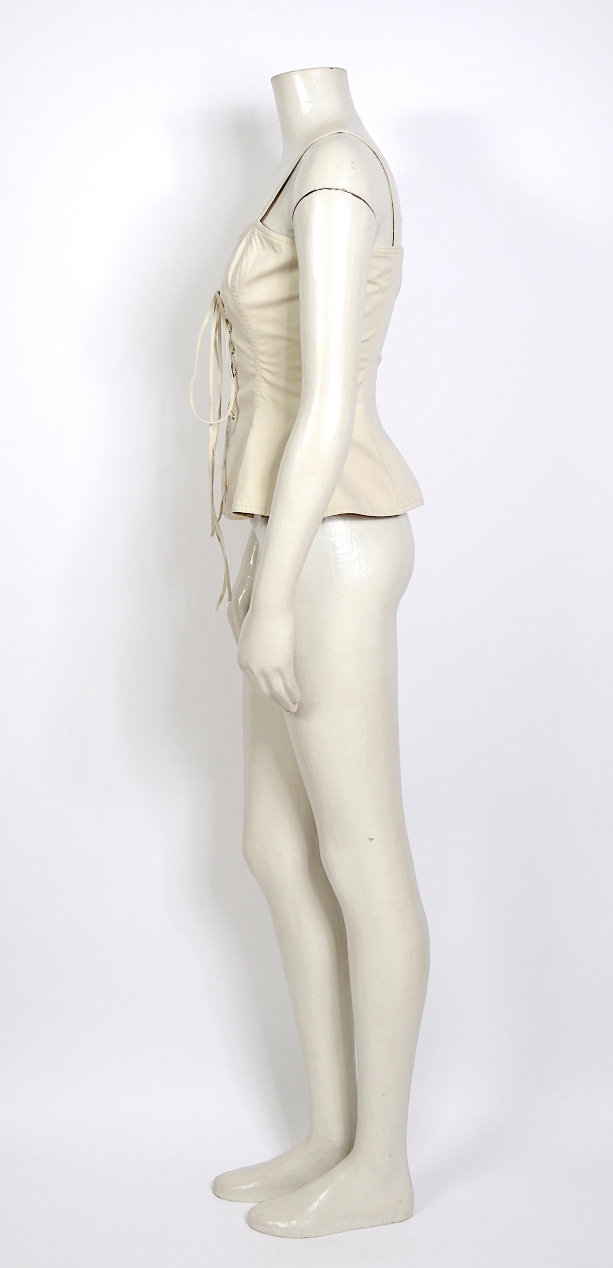 Top de encaje de algodón Yves Saint Laurent 