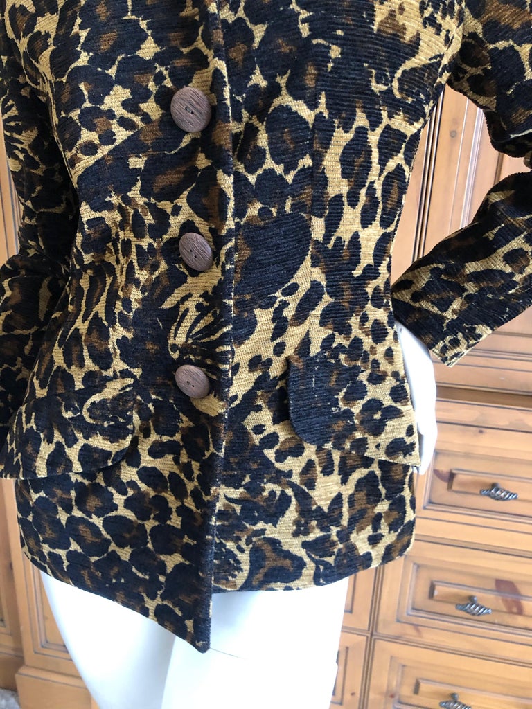 ysl leopard jacket