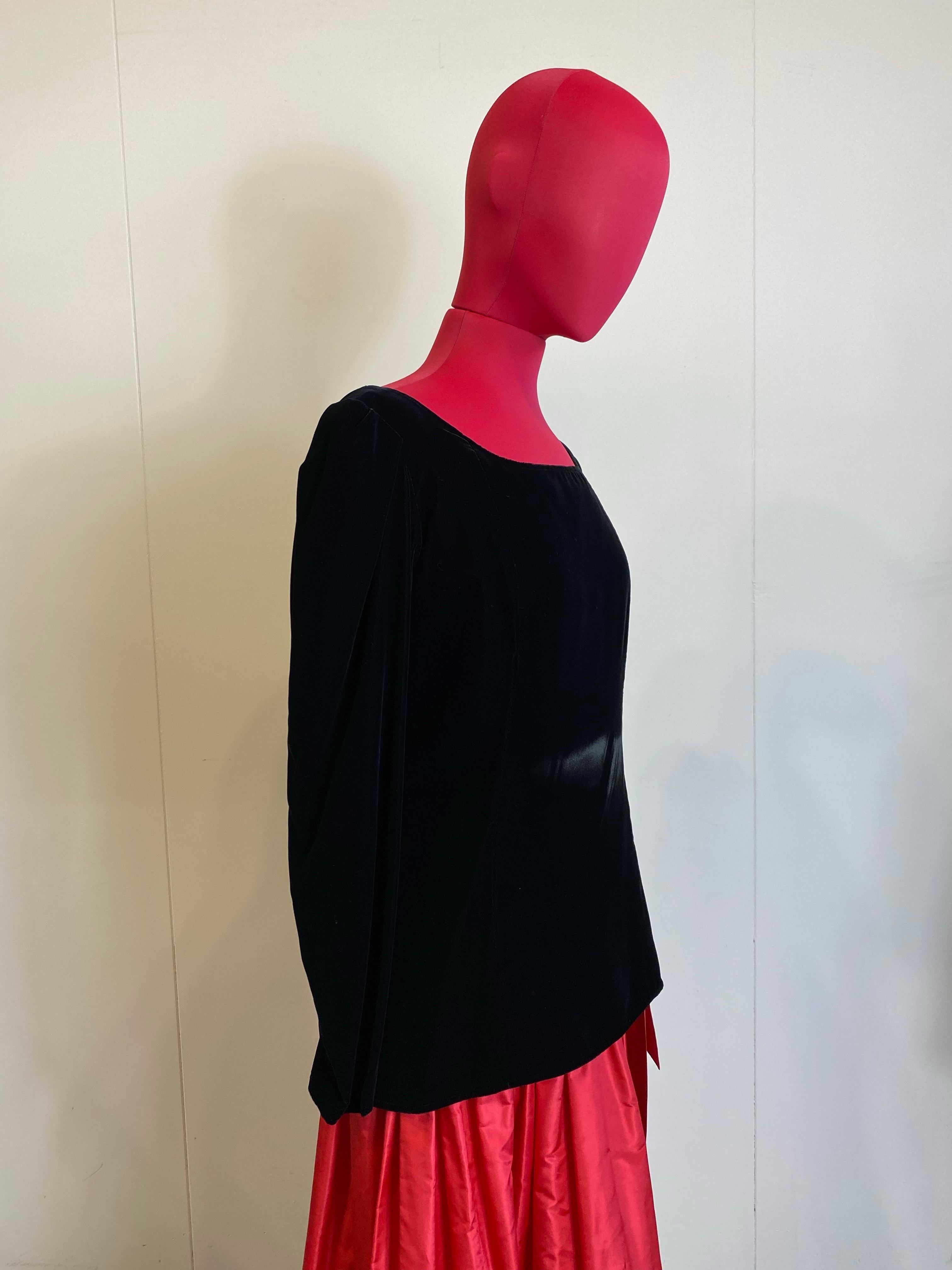 Yves Saint Laurent Rive Gauche 1981 Set Top e Gonna in vendita 9