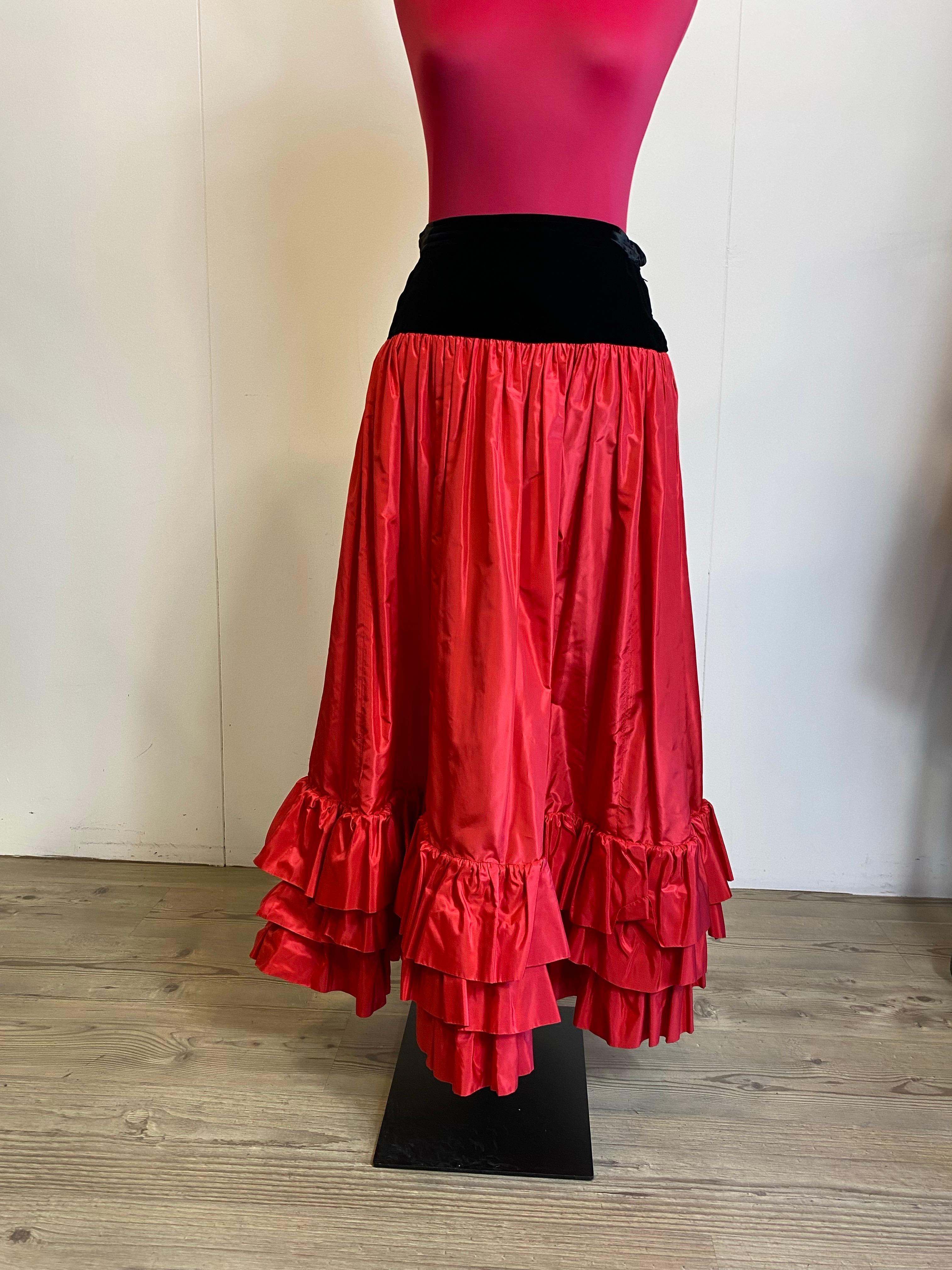 Yves Saint Laurent Rive Gauche 1981 Set Top e Gonna in vendita 2