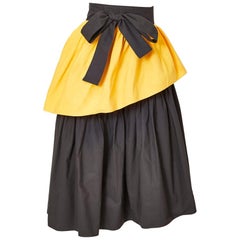 Yves Saint Laurent Rive Gauche 70's Tiered Skirt