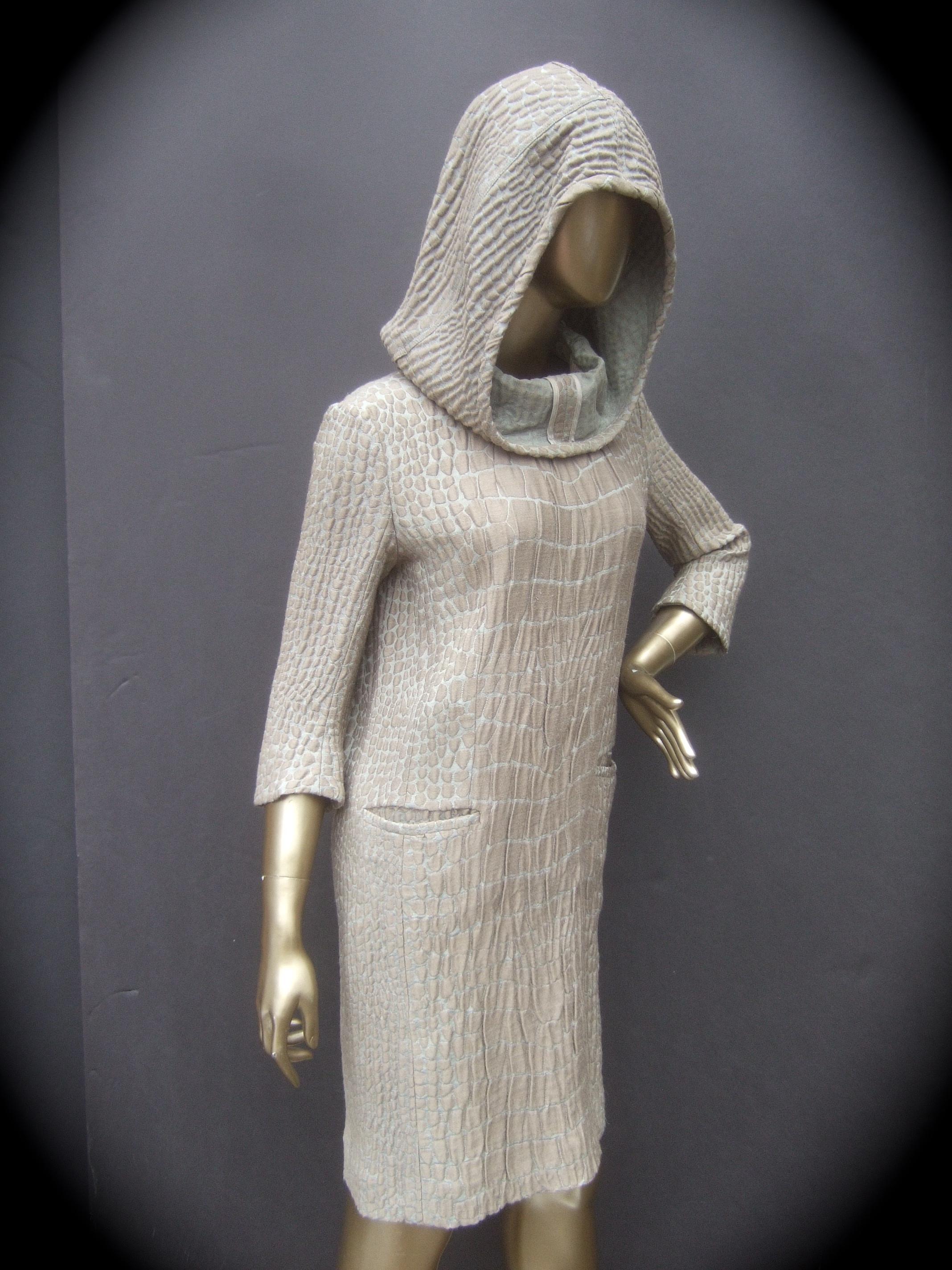 Yves Saint Laurent Rive Gauche Avant-Garde Hooded Dress c 21st C 2