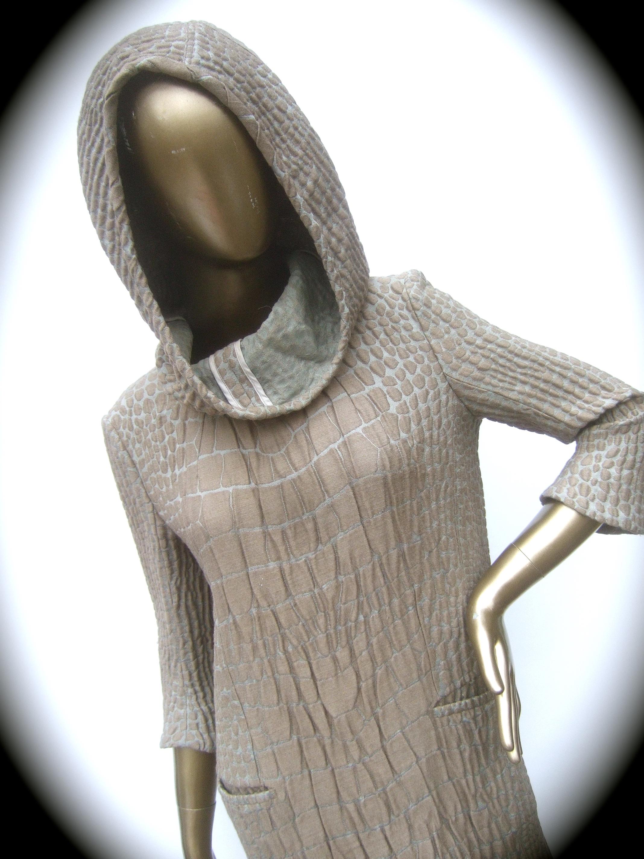 Yves Saint Laurent Rive Gauche Avant-Garde Hooded Dress c 21st C In Excellent Condition In University City, MO