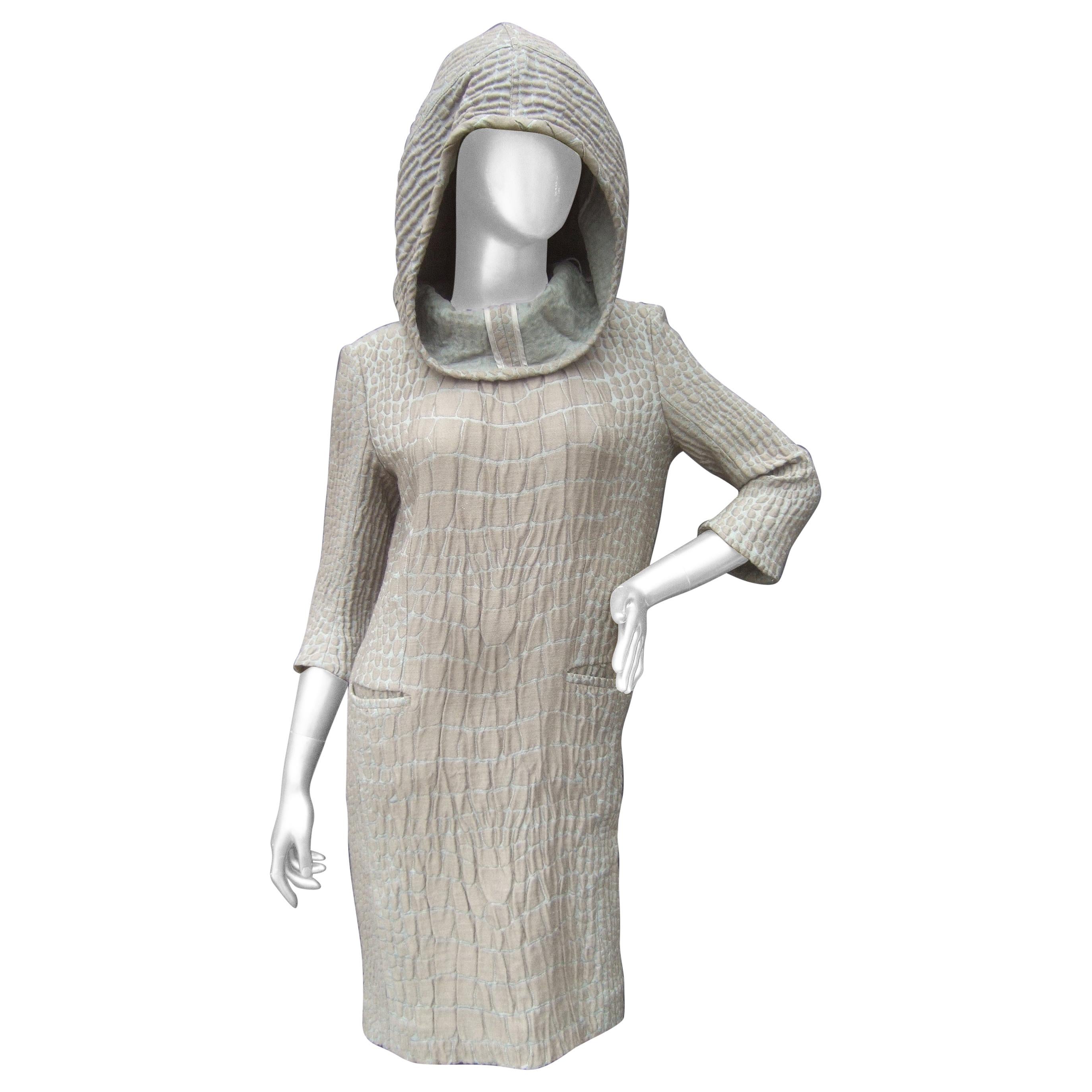 Yves Saint Laurent Rive Gauche Avant-Garde Hooded Dress c 21st C