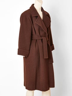 Yves Saint Laurent Rive Gauche Belted Wrap Coat