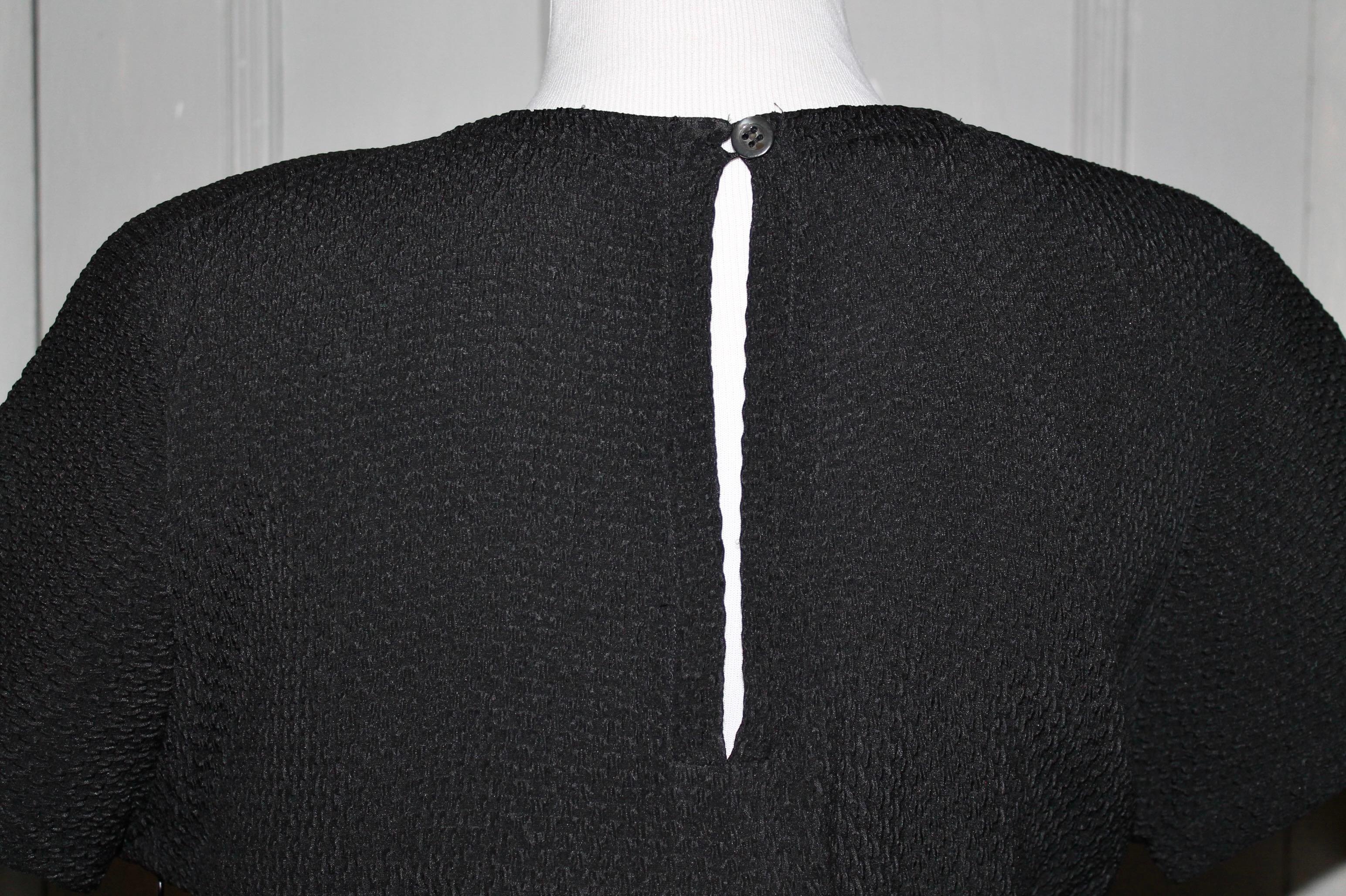 Yves Saint Laurent Rive Gauche - Robe de cocktail noire en vente 1