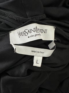 Yves Saint Laurent Rive Gauche black midi skirt