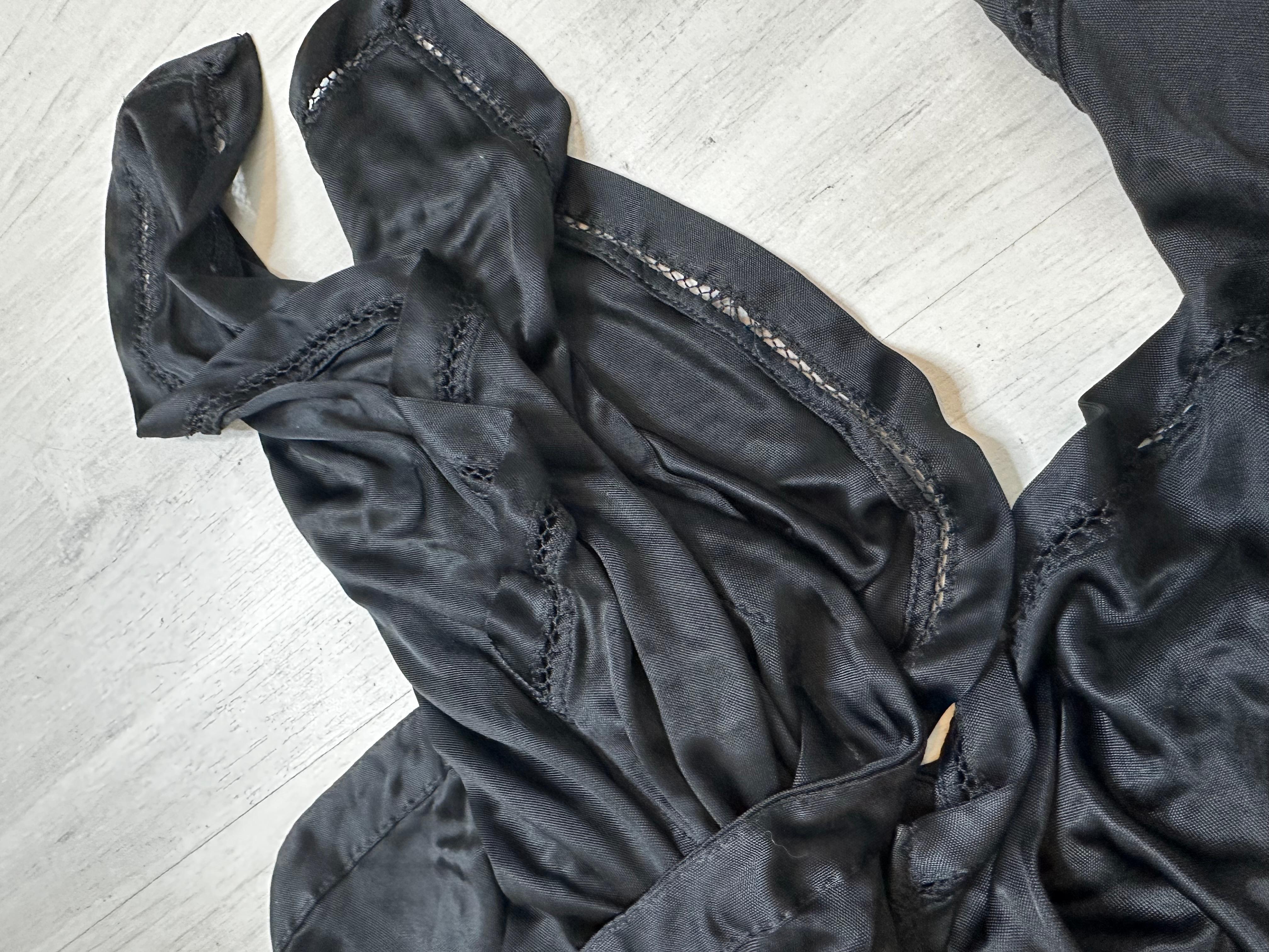 Yves Saint Laurent Rive Gauche jupe midi noire  en vente 3