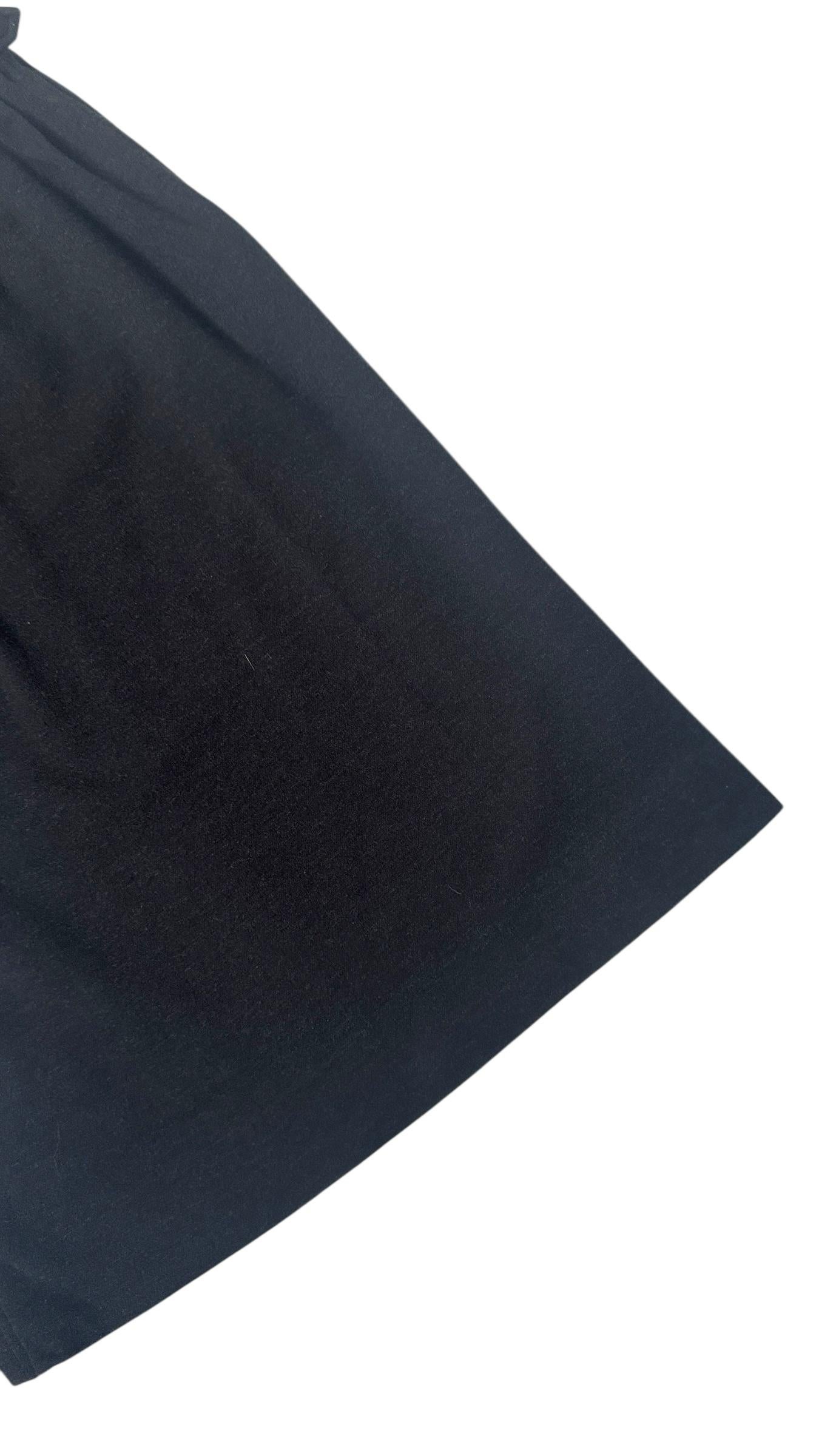 Yves Saint Laurent Rive Gauche Black Wool Pencil Skirt - We pay for import duty! For Sale 4