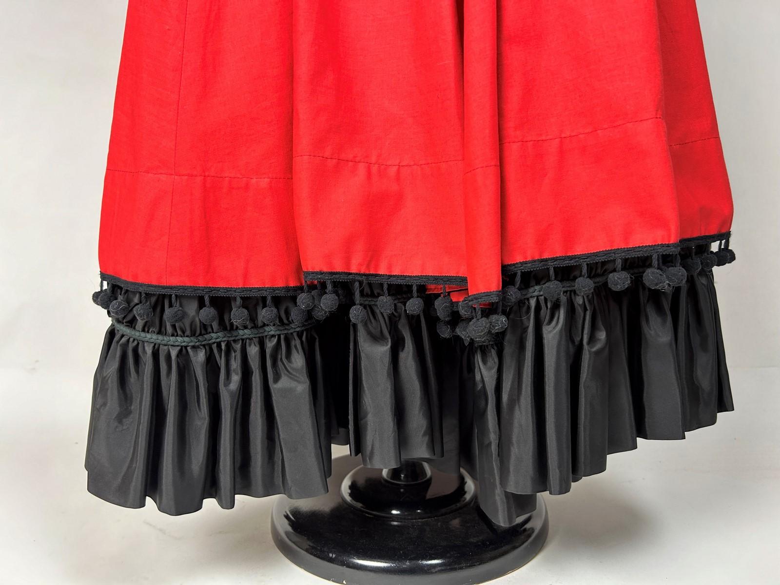 Yves Saint Laurent Rive Gauche, Blouse and skirt - Spring Summer 1977 collection For Sale 2