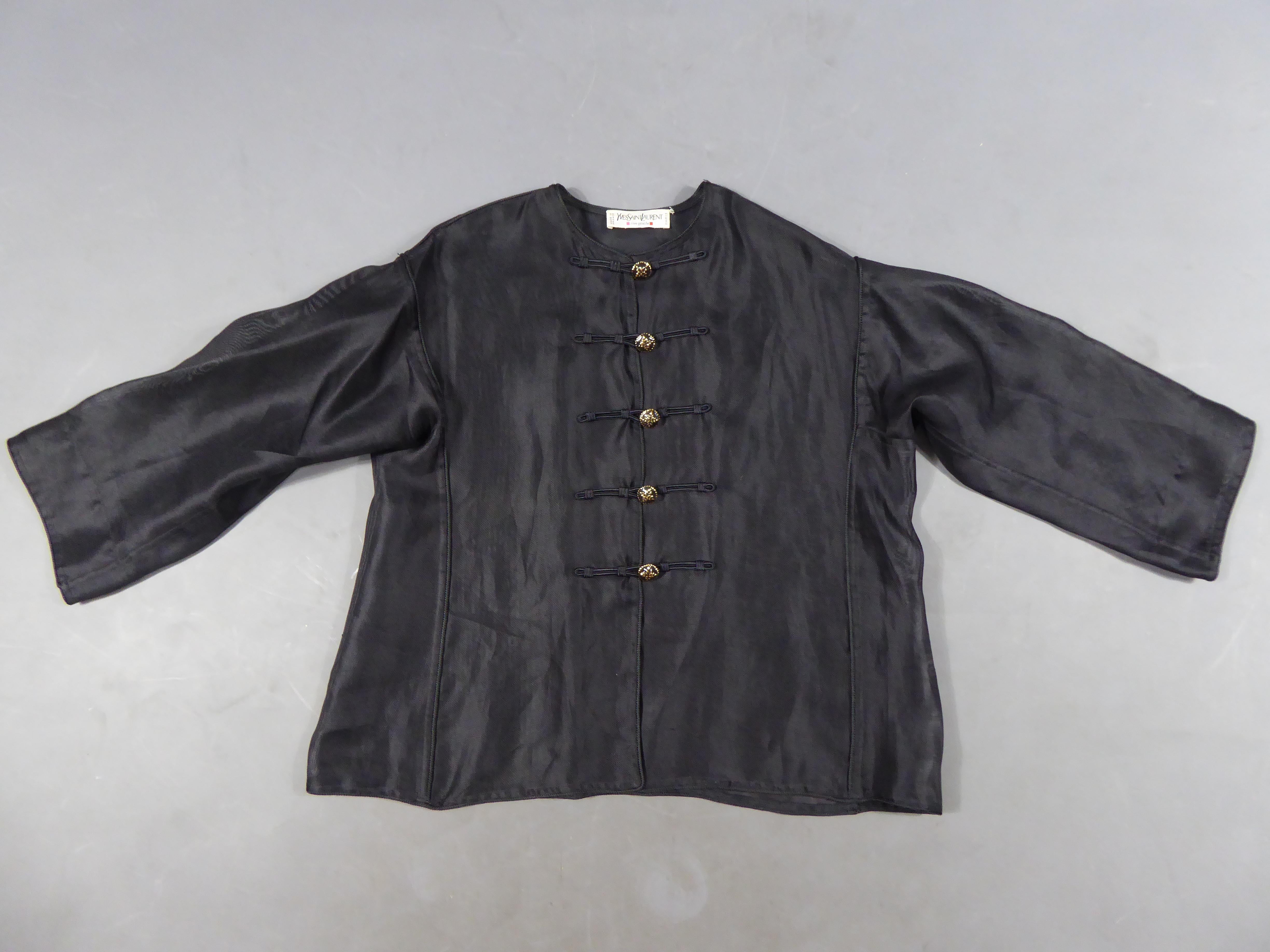 Yves Saint Laurent Rive Gauche Blouse Chinese Collection, Circa 1980 6