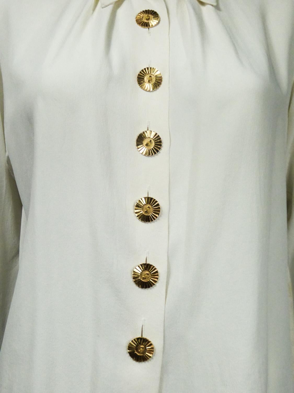 Yves Saint Laurent Rive Gauche Blouse Circa 1990 1