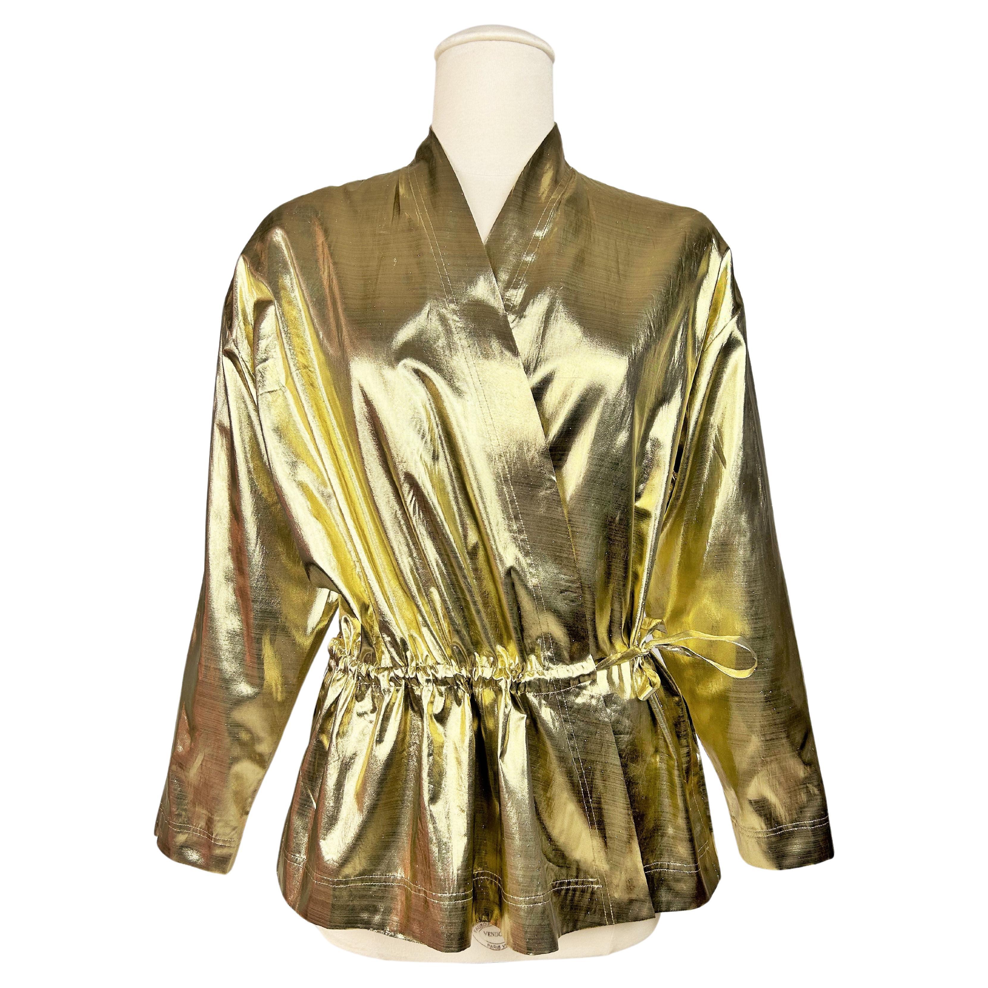 A Loris Azzaro Couture Top in Lurex and Silver Chains - French Circa 1970
