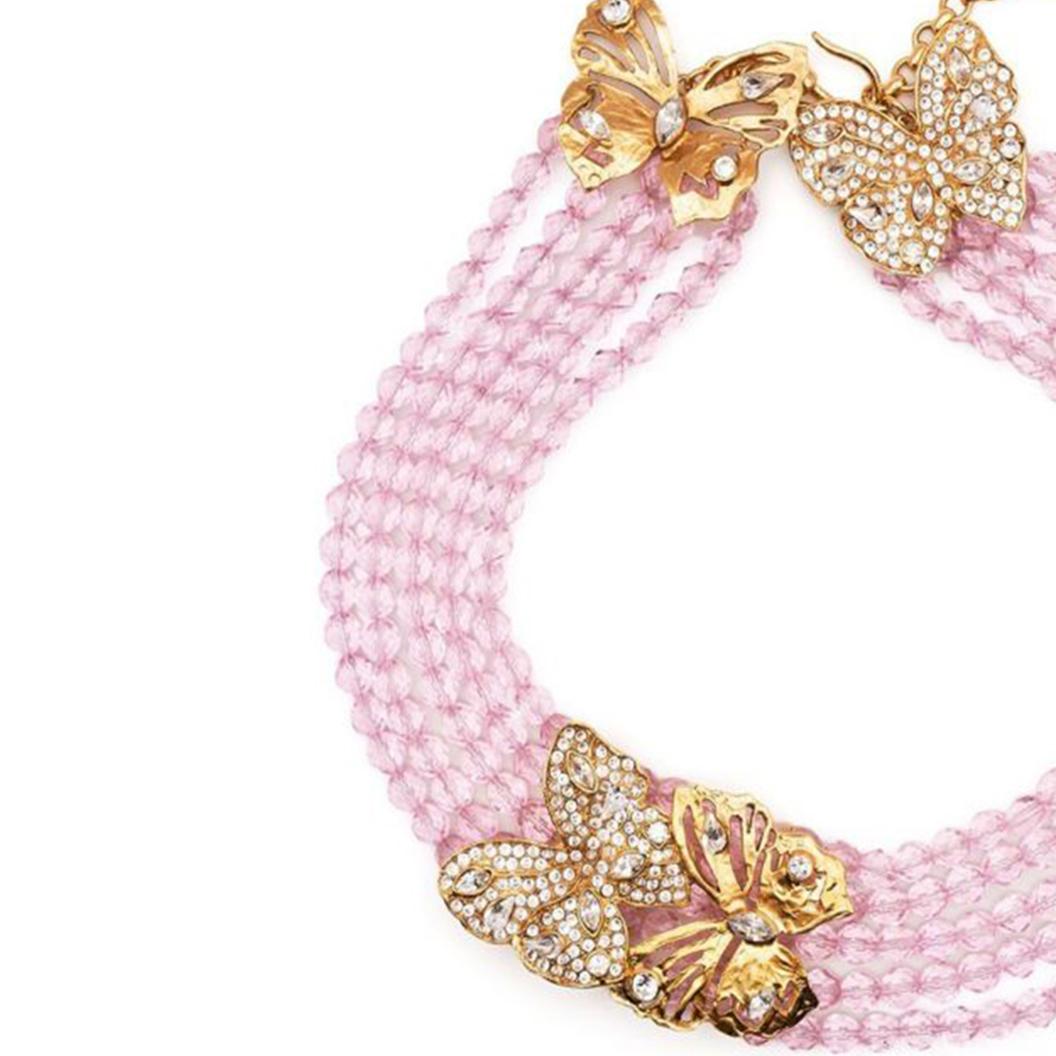 Yves Saint Laurent, collier de perles roses papillon Pour femmes en vente