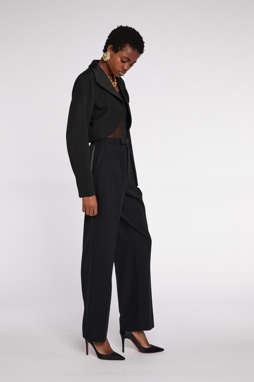 Yves Saint Laurent Rive Gauche Chaqueta recortada Le Smoking A/W 1993 en venta 1