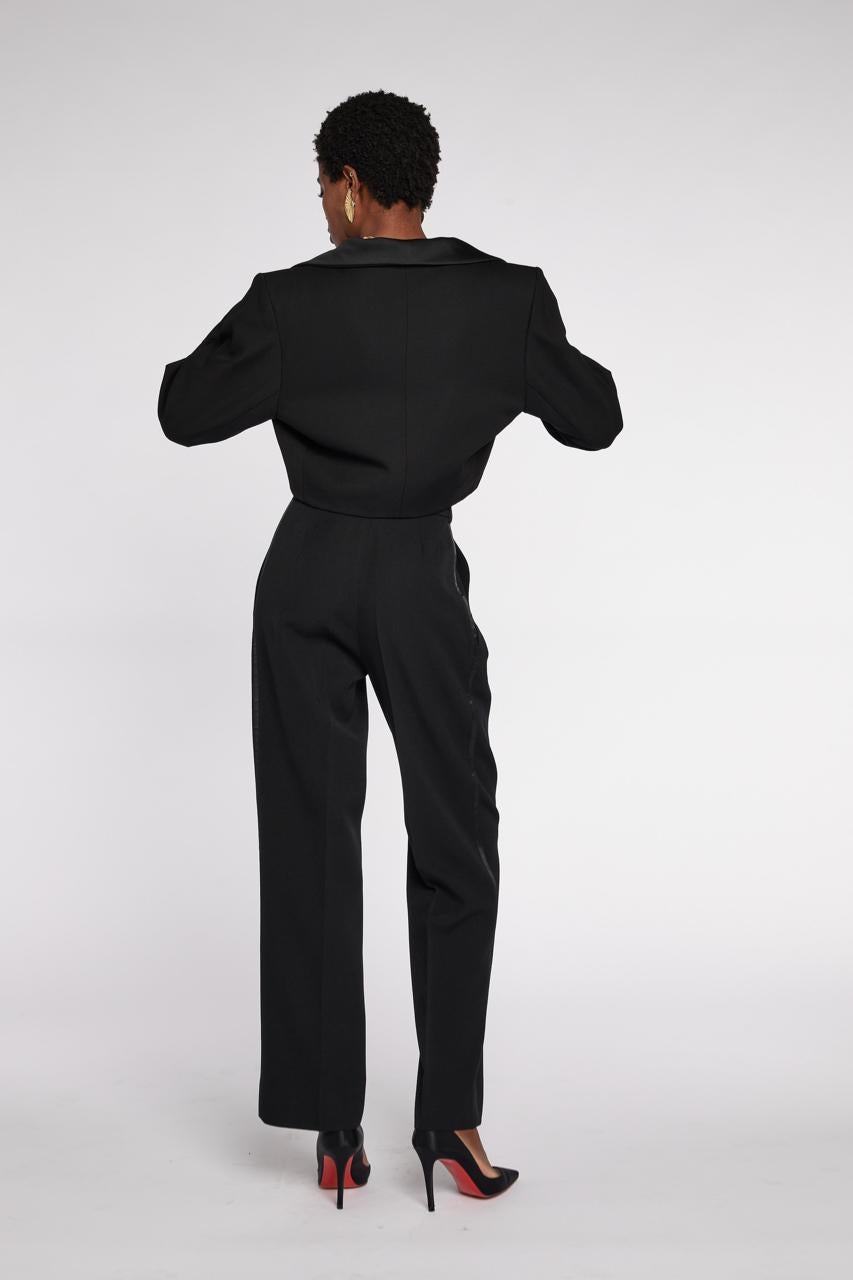 Yves Saint Laurent Rive Gauche Chaqueta recortada Le Smoking A/W 1993 en venta 2