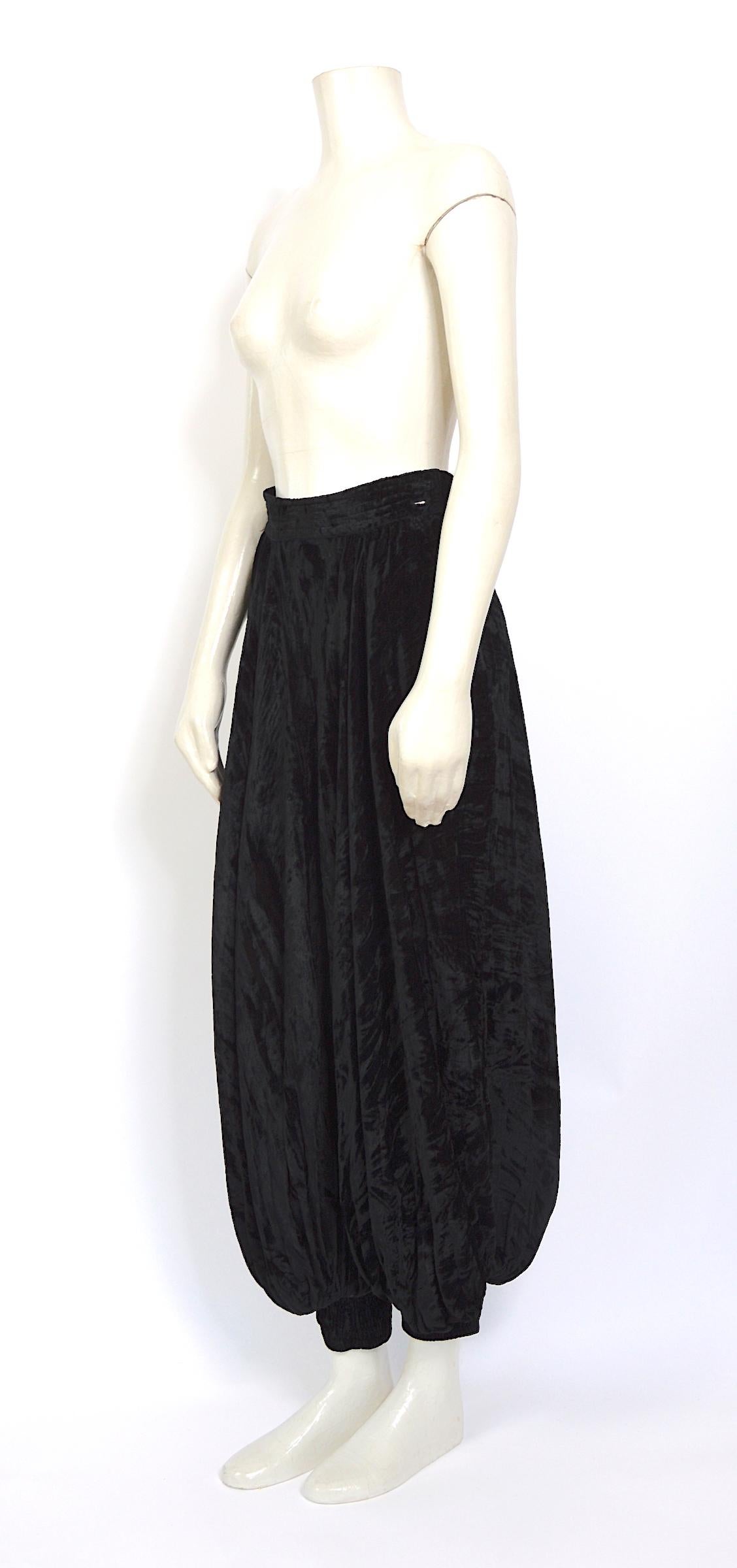 black velvet pants