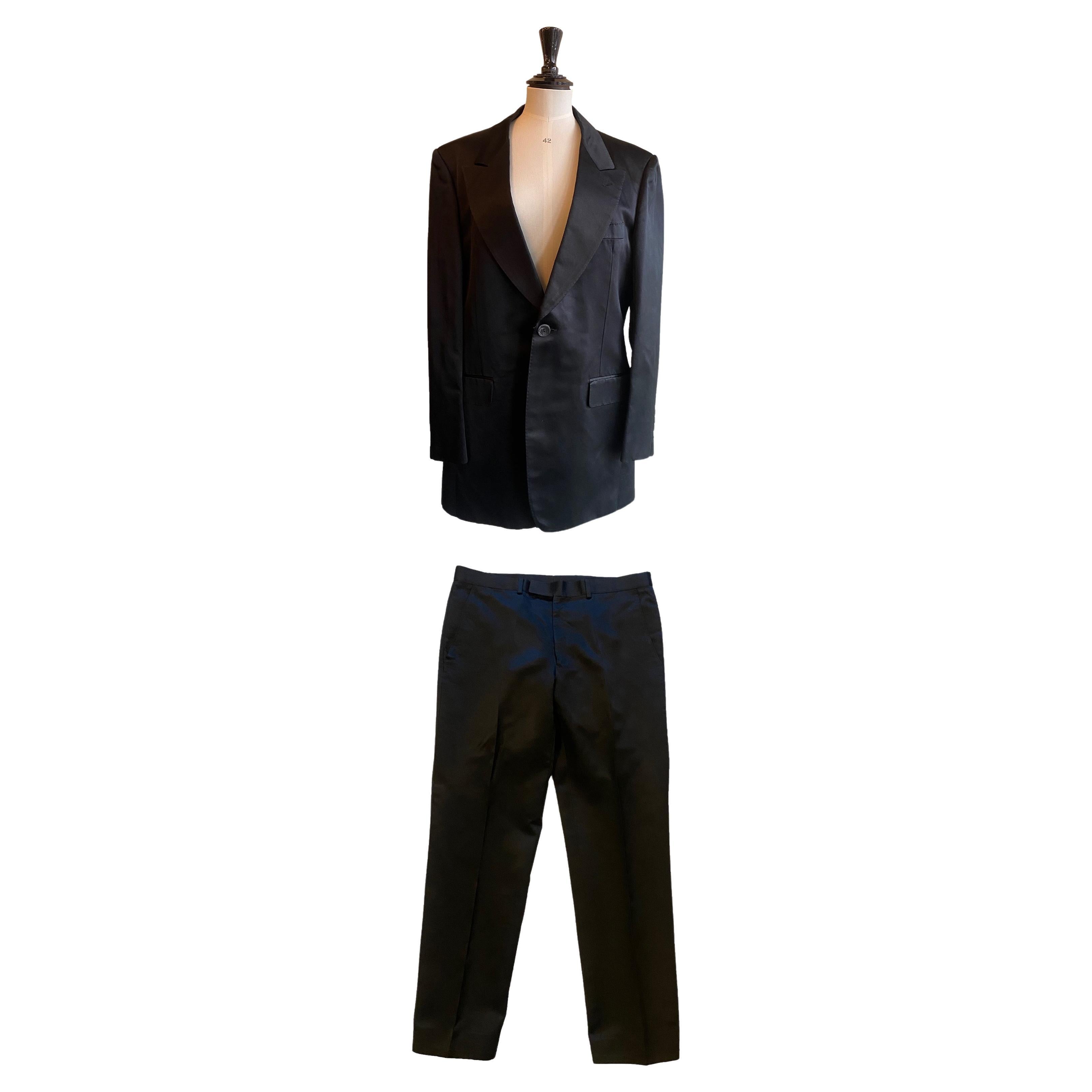 Yves Saint Laurent Rive Gauche Gents Silk Trouser Suit in vendita