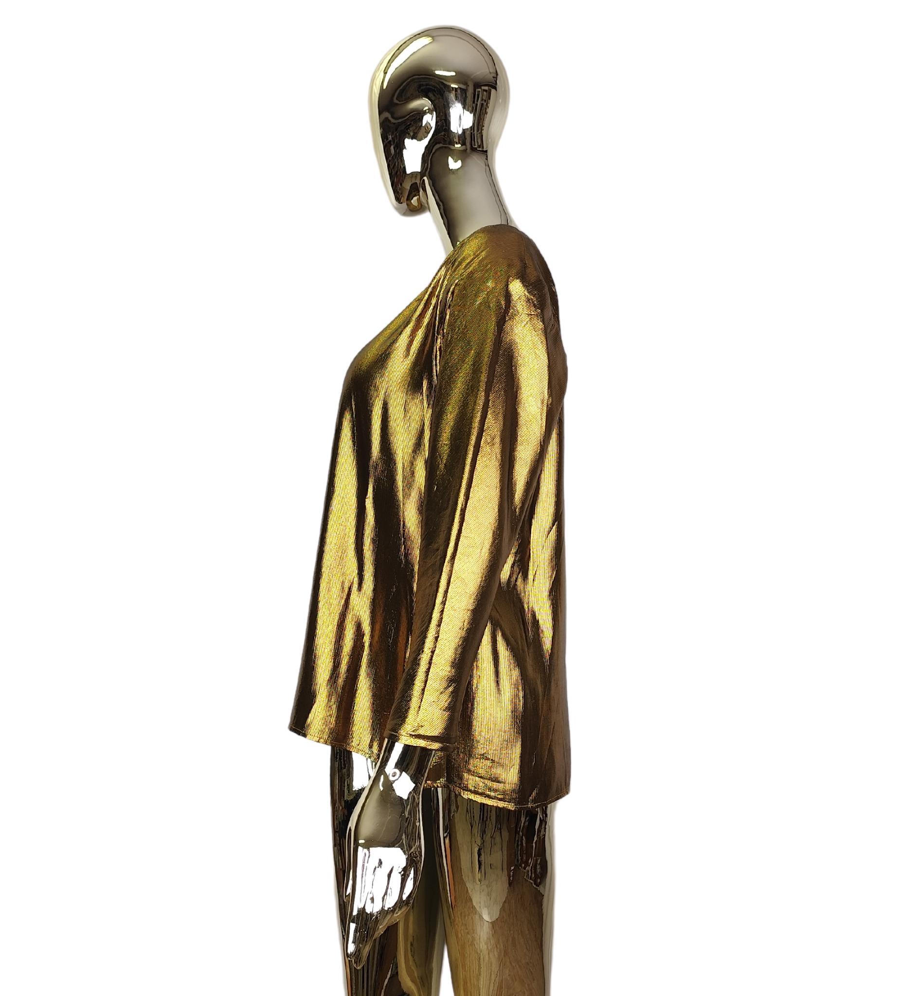 Yves Saint Laurent Rive Gauche top oro In condizioni buone in vendita a Milano, IT