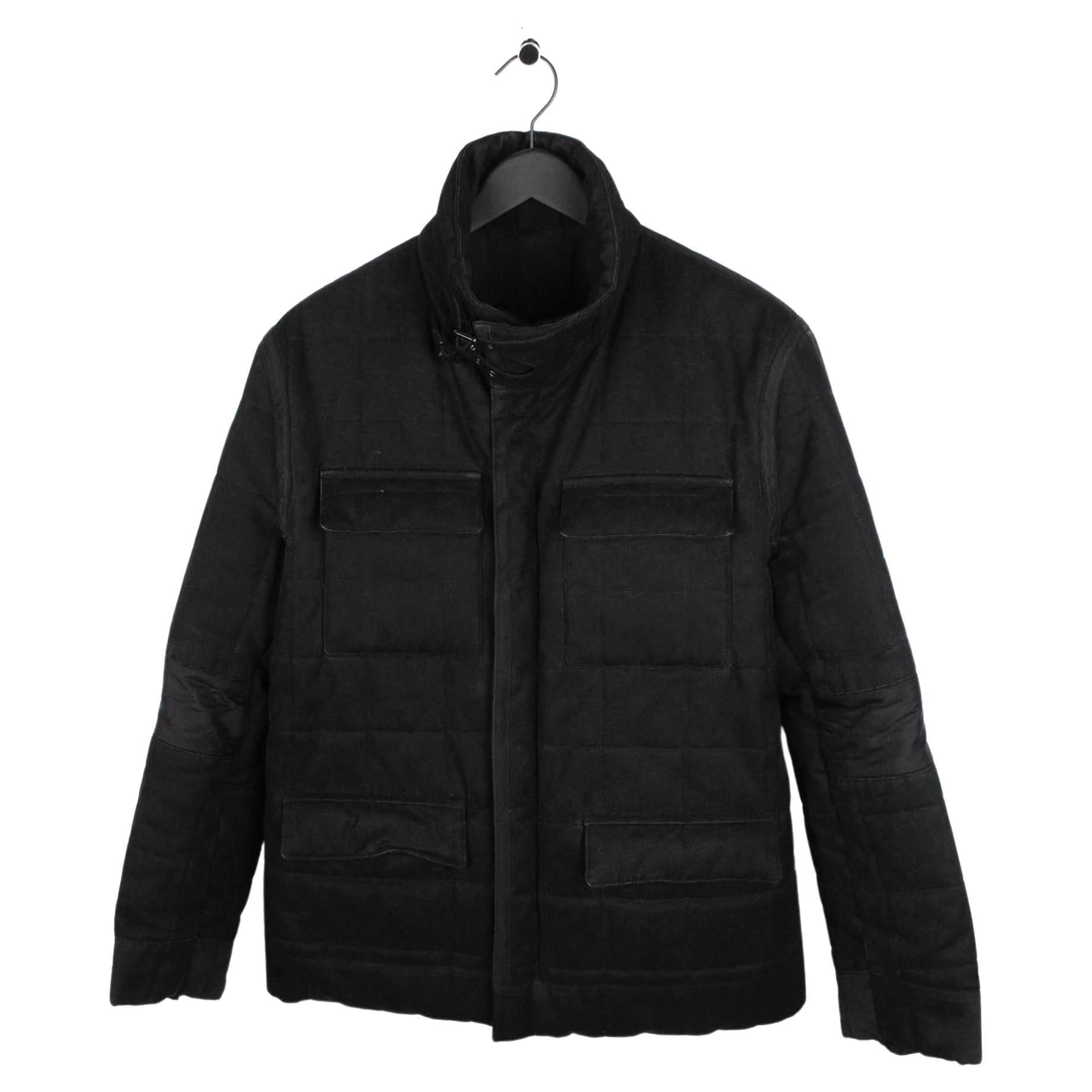 Yves Saint Laurent Rive Gauche Tom Ford Quilted Heavy Men Duty Jacket 52IT  For Sale at 1stDibs