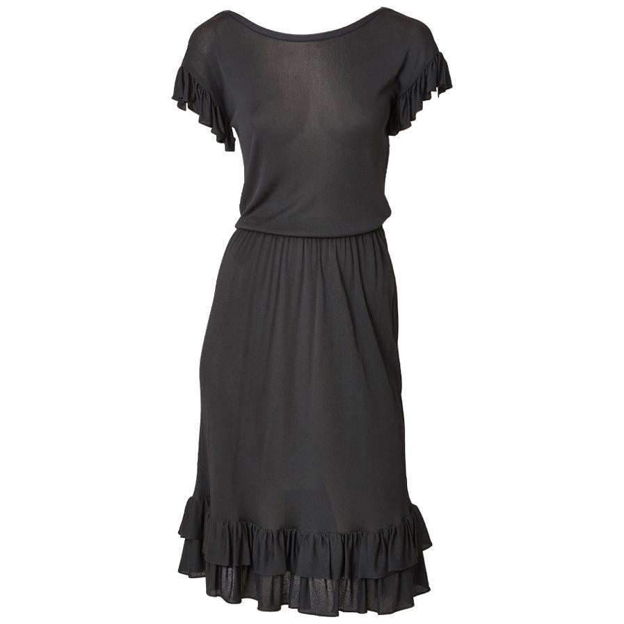 Yves Saint Laurent Rive Gauche Jersey Dress  For Sale