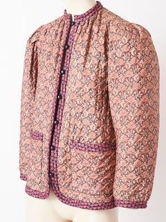 Yves Saint Laurent  Rive Gauche Liberty Print Quilted Jacket