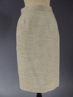 Yves Saint Laurent Rive Gauche linen Skirt Suit, circa 2000