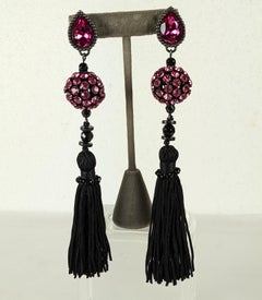 Yves Saint Laurent Rive Gauche Long Earrings