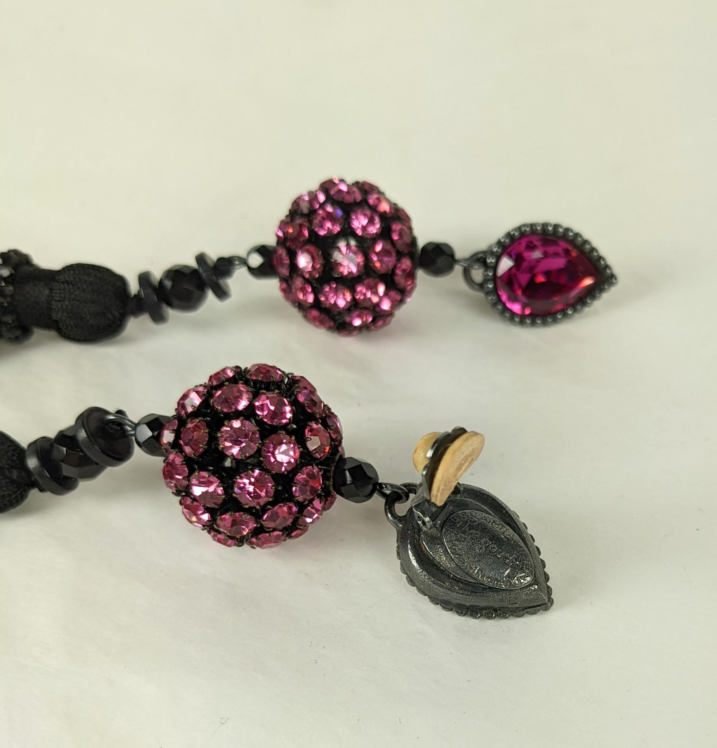 Yves Saint Laurent Rive Gauche Long Earrings For Sale 2
