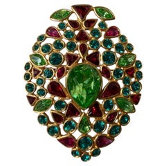 Yves Saint Laurent Rive Gauche Marrakech “Jardin Majorelle” Brooch / Pendant