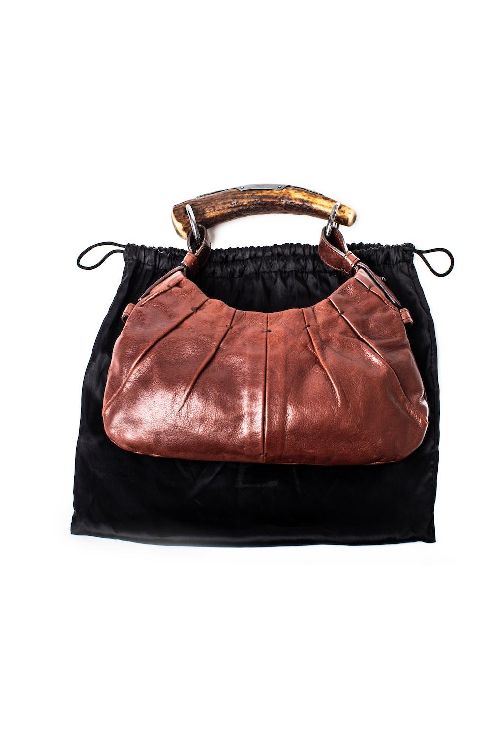 Yves Saint Laurent Rive Gauche Mombasa S/S 2002 runway & campaign leather bag 3