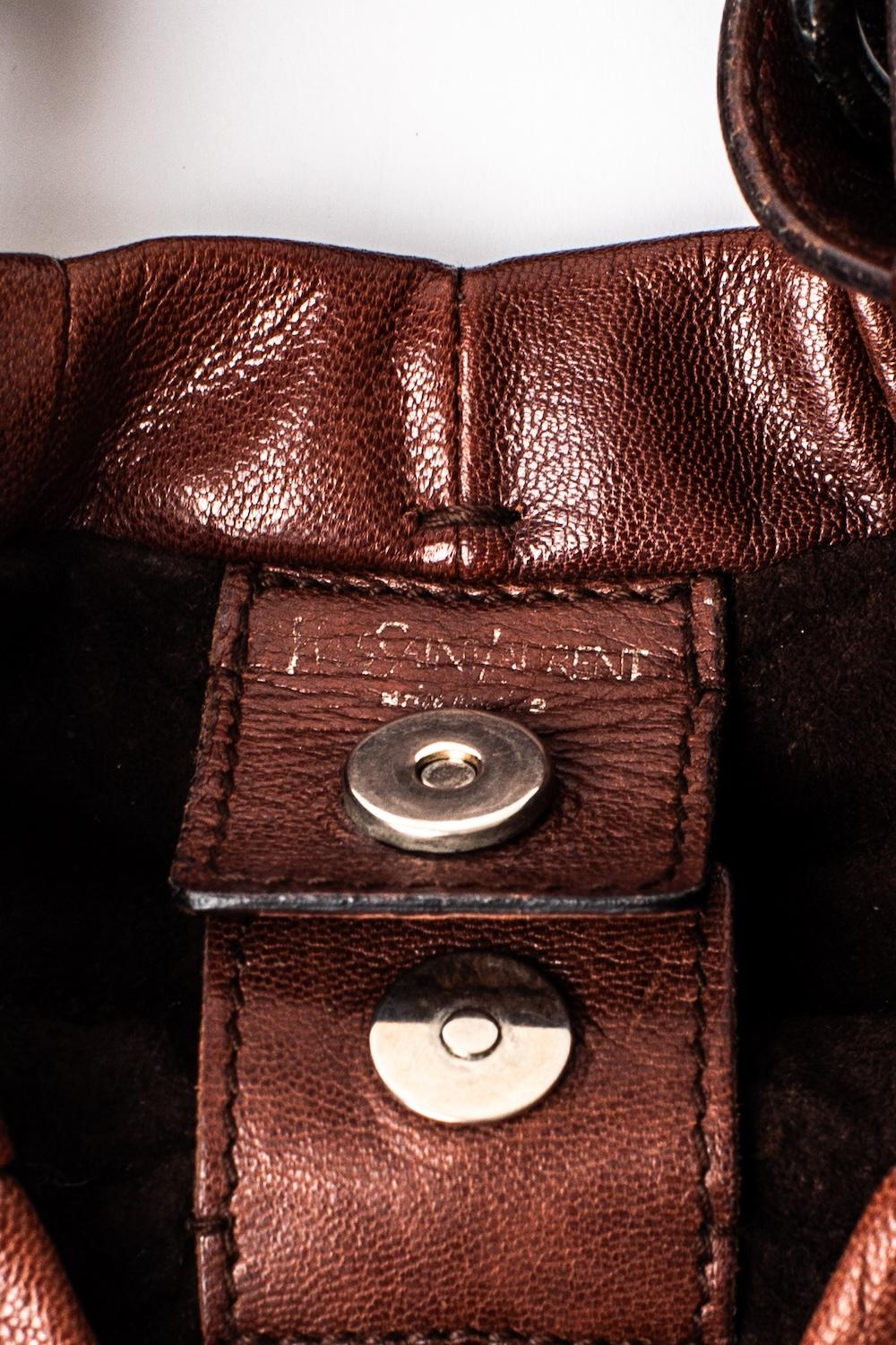 Yves Saint Laurent Rive Gauche Mombasa S/S 2002 runway & campaign leather bag 4