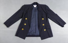 Yves Saint Laurent Rive Gauche Navy Jacket Circa 1990