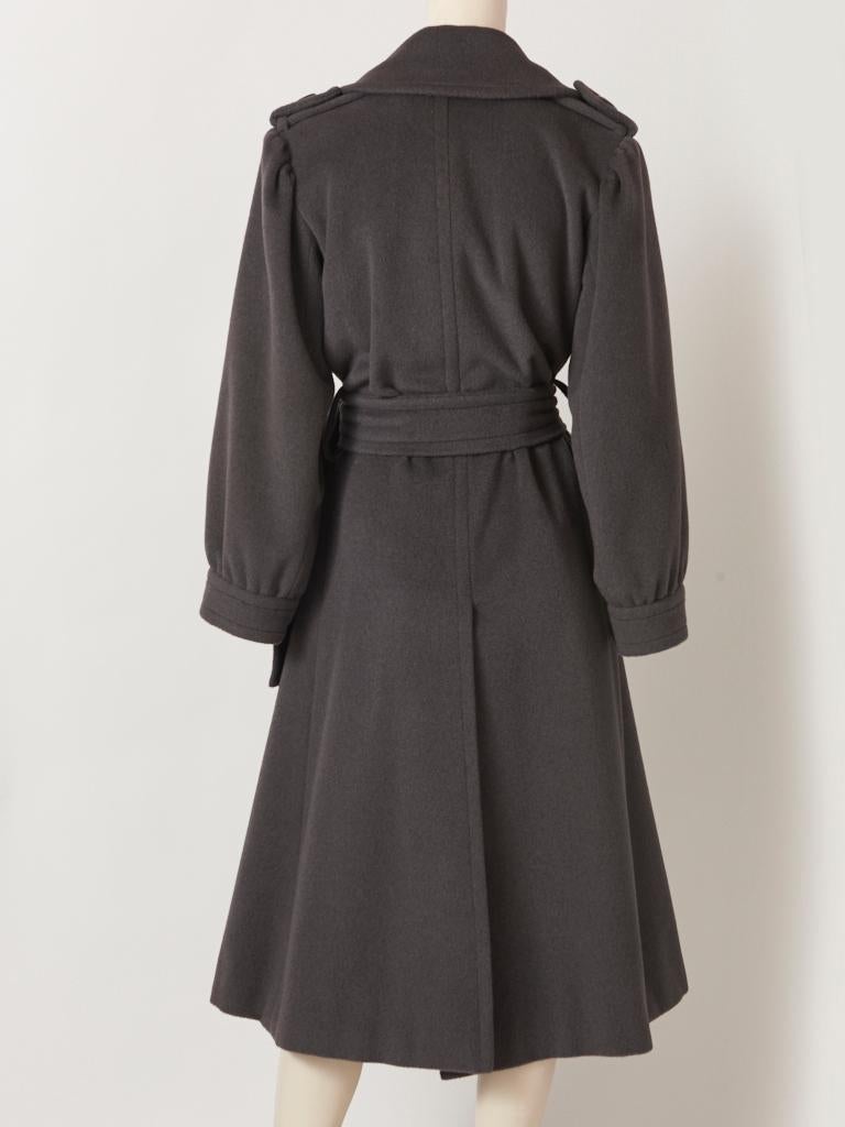 Women's Yves Saint Laurent Rive Gauche Oversize Belted Coat For Sale