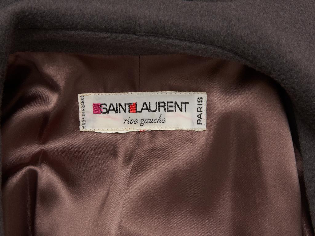 Yves Saint Laurent Rive Gauche Oversize Belted Coat For Sale 1