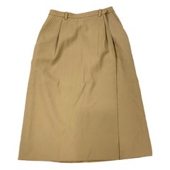 Yves Saint Laurent Rive Gauche Paris Brown Skirt, Size 36